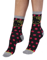 Spot & Heart Socks in a Box 2 Pair Pack - Black