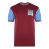 West Ham United 1966 No6 Home Shirt Small Claret/Sky