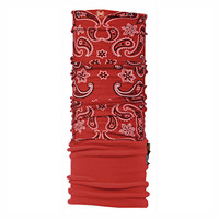 Buff Polar Cashmere Neck and Head Warmer in Red
