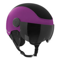 Dainese Vizor 2015 Ski Helmet in Purple/Black with 2 Visors