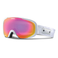 Giro Field White Geo 2015 Womens Ski Goggles with Amber Pink Lens