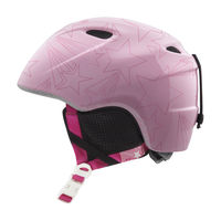 Giro Slingshot 2015 Youth Ski and Snowboard Helmet in Pink Stars