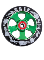 Grit Alloy Core Black Max Scooter Wheels 110mm - Green