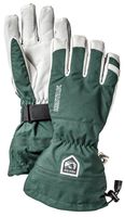 Hestra Army Leather Heli Ski Gloves In Bottle Green