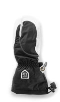 Hestra Army Leather Heli Womens 3 Finger Ski Glove Black/White