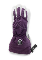 Hestra Army Leather Heli Womens Ski Glove Plum Purple/White