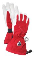Hestra Army Leather Heli Womens Ski Glove Red/White