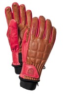 Hestra Henrik Leather Pro Model Gloves Brown / Red