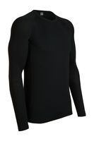 Icebreaker 2015 Everyday Mens Long Sleeve Crewe Top In Black