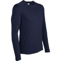 Icebreaker 2015 Mens Oasis Crewe Neck Base Layer In Admiral Blue