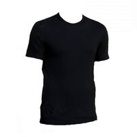 Icebreaker 2015 Mens Oasis Short Sleeve Crewe Neck Base Layer In Black