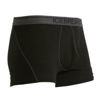 Icebreaker Anatomica Boxers With Fly In Black