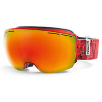 Marker 3D Plus Otis 2015 Ski and Snowboard Goggles in Red with 2 Lens