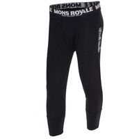 Mons Royale 2015 Mens 3/4 Long Johns In Black