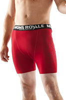 Mons Royale Mens Fitted Boxer Deep Red