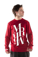 Mons Royale Mens Original LS Crew Top Deep Red