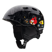 Smith Zoom Jr 2015 Kids Ski and Snowboard Helmet in Black Angry Birds
