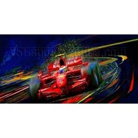 Red Led Foot - 2008 Kimi Raikkonen F1 Giclee print on canvas