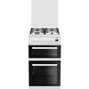 Beko EDG506W 50cm 4 Hob Twin Cavity Gas Cooker