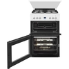 Beko EDG6L33W 60cm Double Oven Gas Cooker with Glass Lid