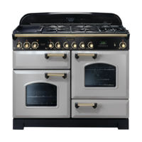Rangemaster 114480 (CDL110DFFRP/B) CLASSIC DELUXE 110cm Dual Fuel Cooker in Royal P/B