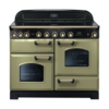 Rangemaster 114550 (CDL110EIOG/B) Classic Deluxe 110cm Induction Range Cooker,  OliveGreen