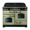 Rangemaster 114590 (CDL110ECOG/B) CLASSIC DELUXE 110cm Ceramic Range Cooker,  Olive Green