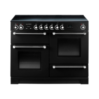 Rangemaster 78860 (KCH110ECBL/C) CLASSIC 110cm Dual Fuel Range Cooker,  Black/Chrome