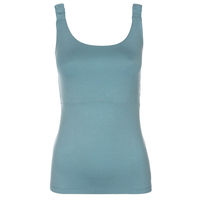No Balls Bamboo Gathered Strap Tank