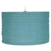 Bali Pendant Light Shade 35cm Smoked Blue