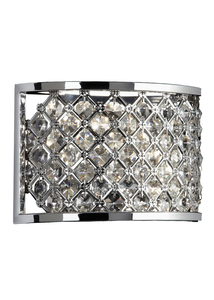 Endon Hudson 2 Light Wall Light Polished Chrome