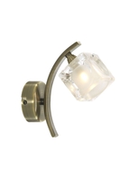 Glacier Wall Bracket Light Antique Brass