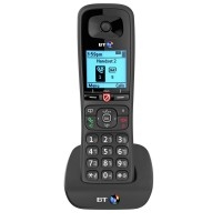 6600 Cordless Single Telephone with Answer Machine in Black