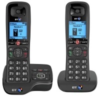 6600-TWIN Cordless Twin DECT Phone with Answer Machine in Black