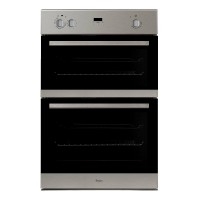 AKW501IX 595mm Electric Double Oven with 102L Capacity in Stainless Steel