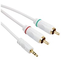 ALJR03 3m Stereo 3.5mm to 2 x RCA Audio Cable