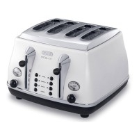 CTOM4003W Icona Micalite 4 Slice Toaster in White with High Lift Function