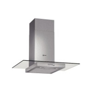 D87ER22N0B 700mm Chimney Hood in Stainless Steel with Glass Canopy Sides