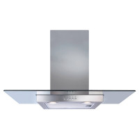 ECN92SS 900mm Stainless Steel & Glass Chimney Hood with 3 Speeds