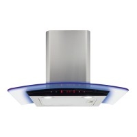EKP60SS 60cm Stainless Steel & Glass Curved Chimney Hood with 3 Speeds