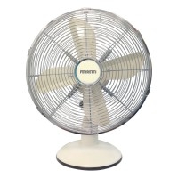 FERTDF120CP 30cm Retro Metal Desk Fan in Cream