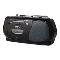 GVPS575BK Black Retro Series Portable Cassette Player/Recorder with Radio