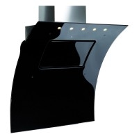 OMA-90-BL 900mm Chimney Cooker Hood 950m3/h with 4 speed settings in Black