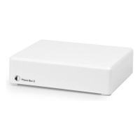 PHONOBOX-E Turntable Pre-Amplifier with Metal Case Shielding in White
