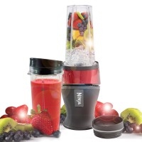 QB3001UKMR Slim Blender with 0.47L Capacity and 700W Power in Red