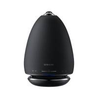 R6 Portable Omnidirectional Wireless Multiroom Speaker in Black.