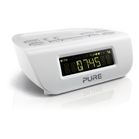 SIESTA-MIII DAB/FM Clock Radio with Two Quick-Set Alarms in White