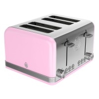 ST19020PN 4 Slice Toaster with High Lift Function and Defrost Function in Pink