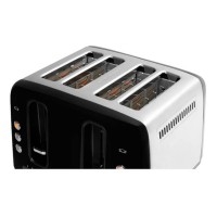 TAM7401B Traditional 4 Slice Toaster with 6 Browning Levels in Black