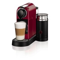XN760540 Milk Coffee Machine with Milk Frother and 1870W Power in Cherry Red